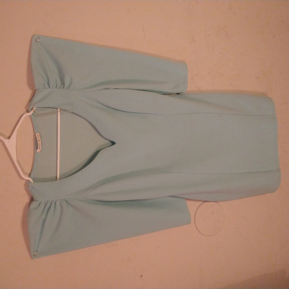 Light Blue Dress with V-Neck